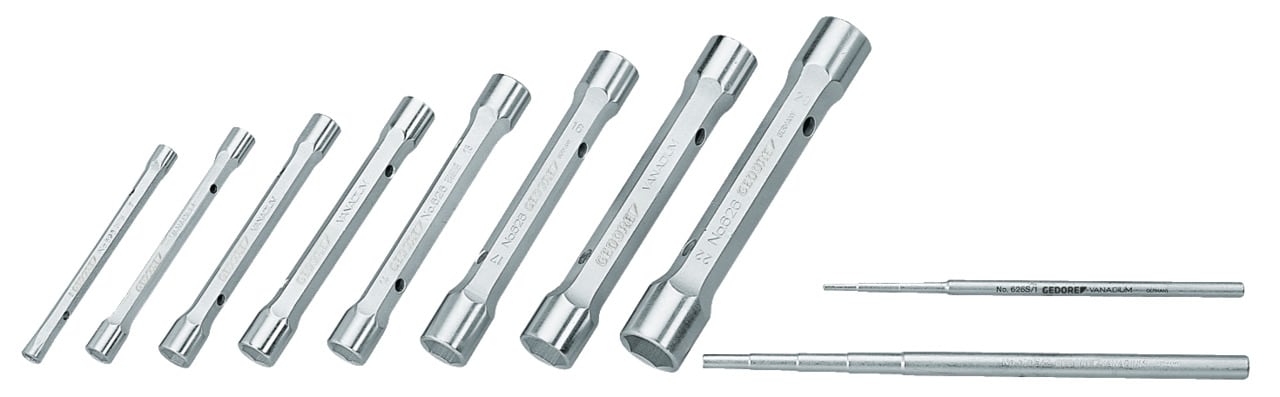 KD 626 Double ended socket wrench set with tommy bars