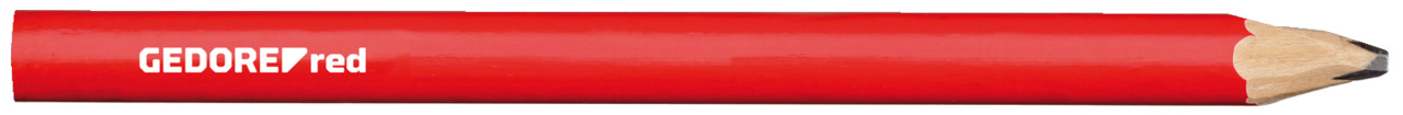 R90950012 Constr.pencil l.175mm oval red 12pcs