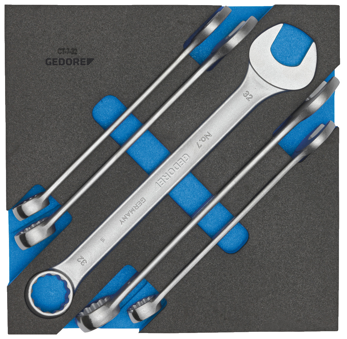 1500 CT2-7-32 combination wrench set in 2/3 check tool module