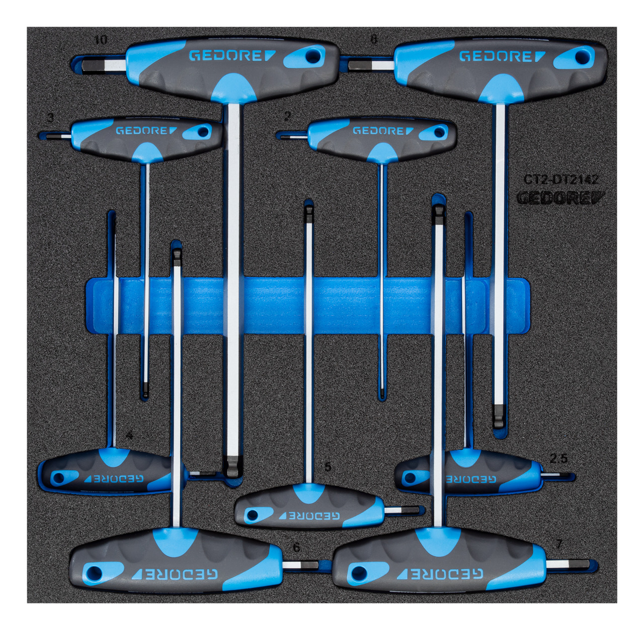 1500 CT2-DT 2142 Allen key set in 2/3 check tool module