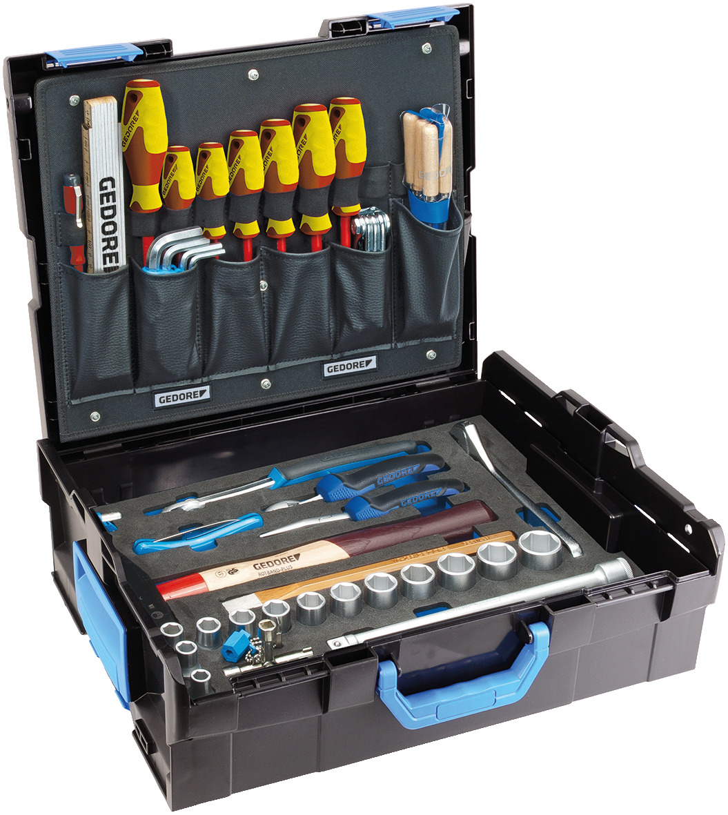 1100-01 GEDORE L-BOXX® 136 with craftsman assortment, 58 pieces