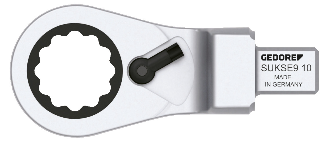 SUKSE plug-in ring ratchet wrench, reversible 9x12