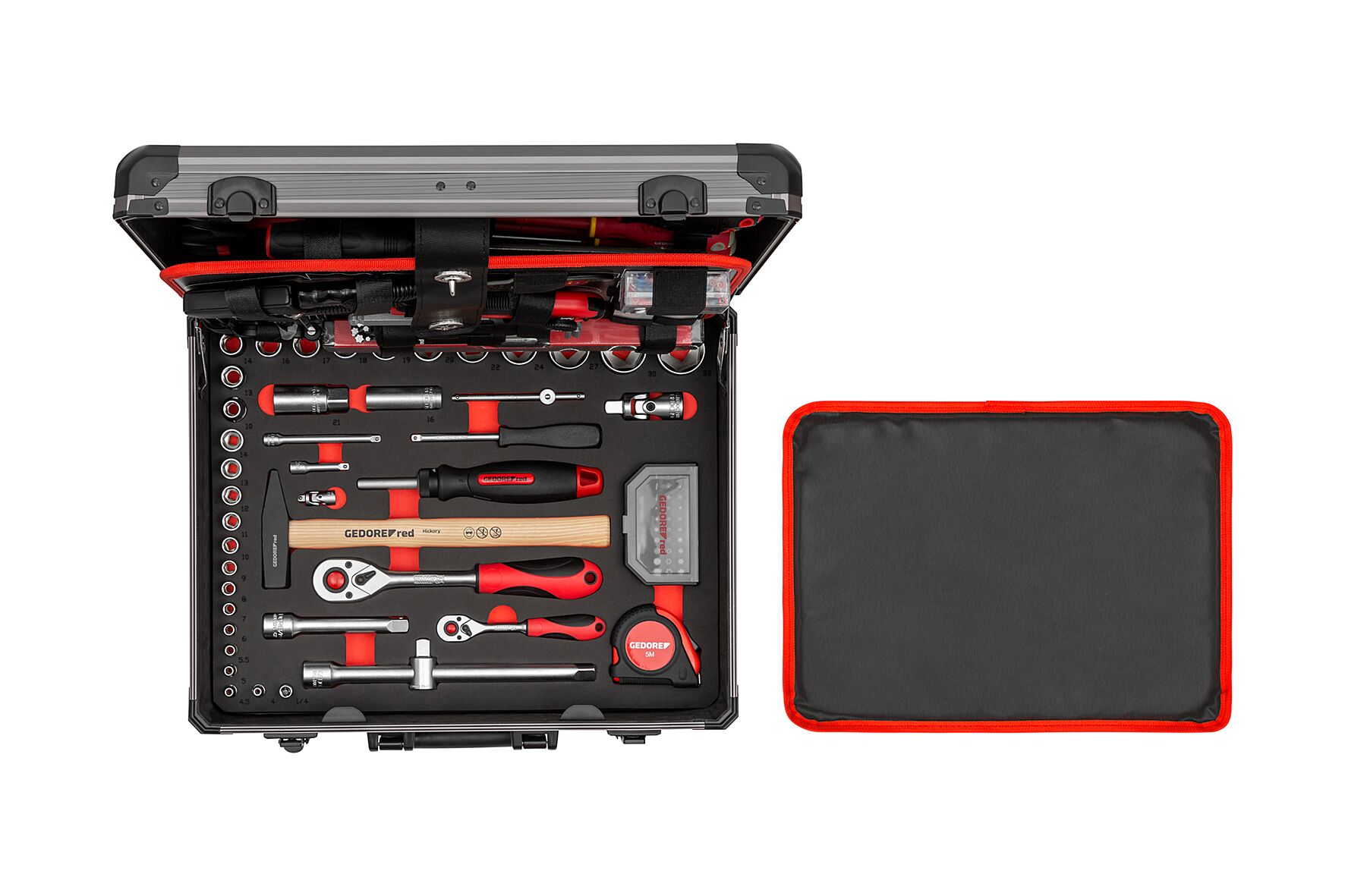 R46007138 Universal set ALLROUND in aluminium case 138 pieces