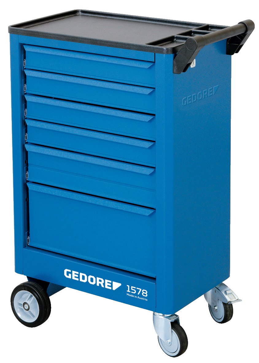 1578 Tool trolley with 6 drawers