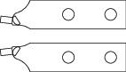 E-8000 A 4 - A 6 spare tips straight (pair)