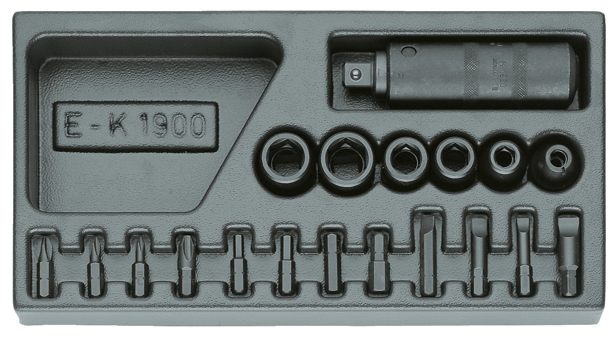 1500 ES-K 1900 Screw loosener assortment 1/2