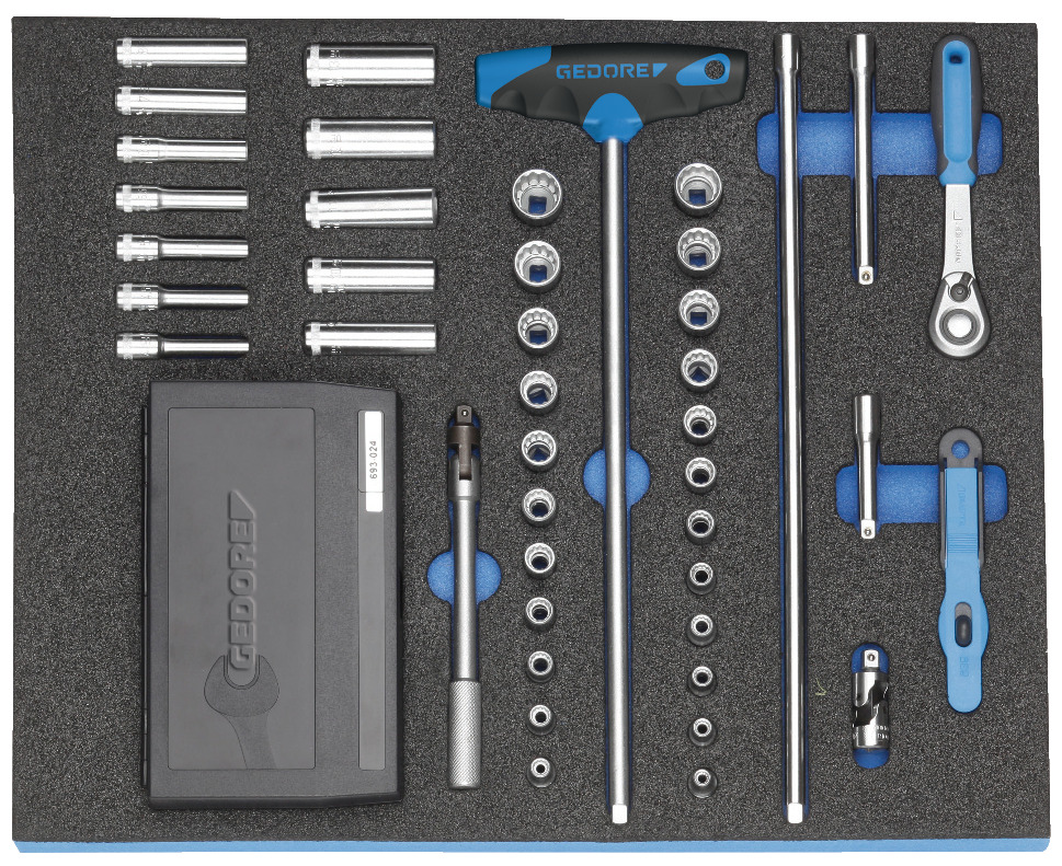 2005 CT2-D 20 Socket assortment 1/4