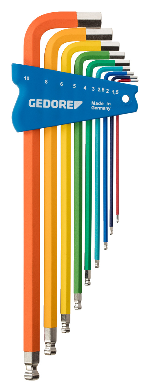 H 42 CKEL-09 offset screwdriver set, colour-coded