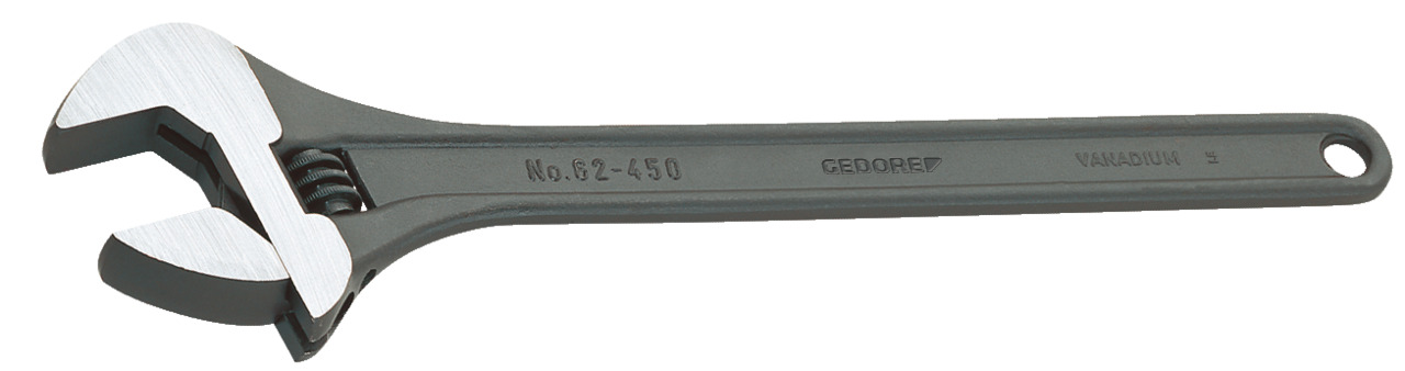 62 P Adjustable spanner, open end, phosphated