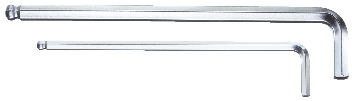 42 KEL Hexagon socket key for in-hex screws, extra long, with ball end