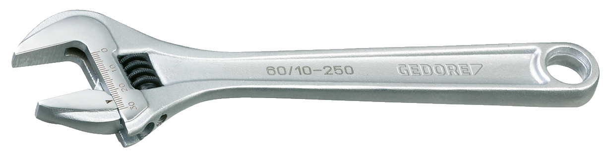 60 CP Adjustable spanner open end, chrome-plated