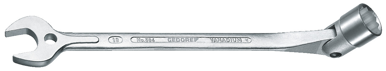 534 Combination swivel head wrench